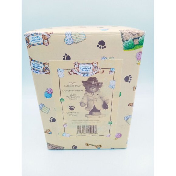Cherished Teddies Club T James Bear Charter Membear 2001 CT107 Membership Figure - Picture 13 of 16